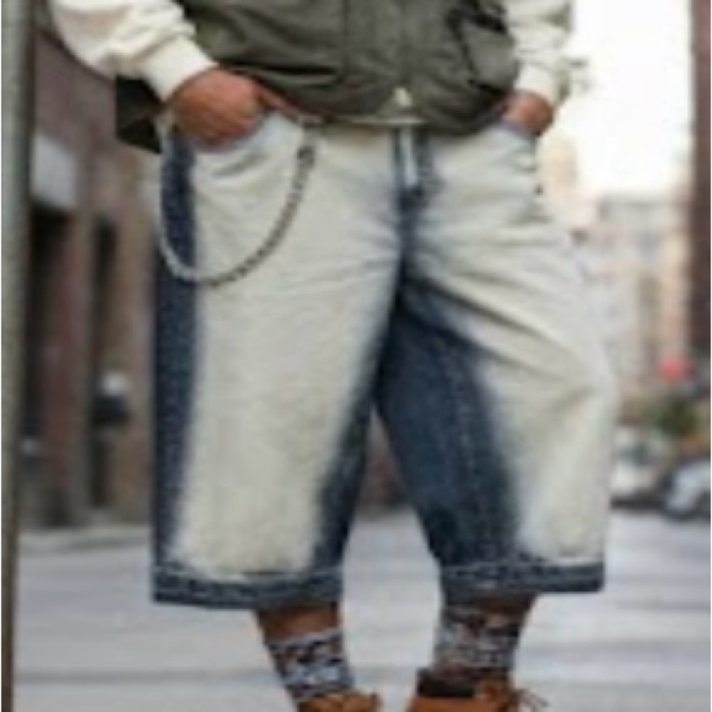 Y2K Muka Jeans Mens 34 Blue Denim‎ Pants Streetwear Straight Leg Cotton